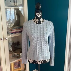 Lauren by Ralph Lauren Cable-Knit Cotton Sweater​​